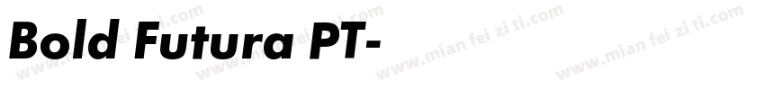 Bold Futura PT字体转换